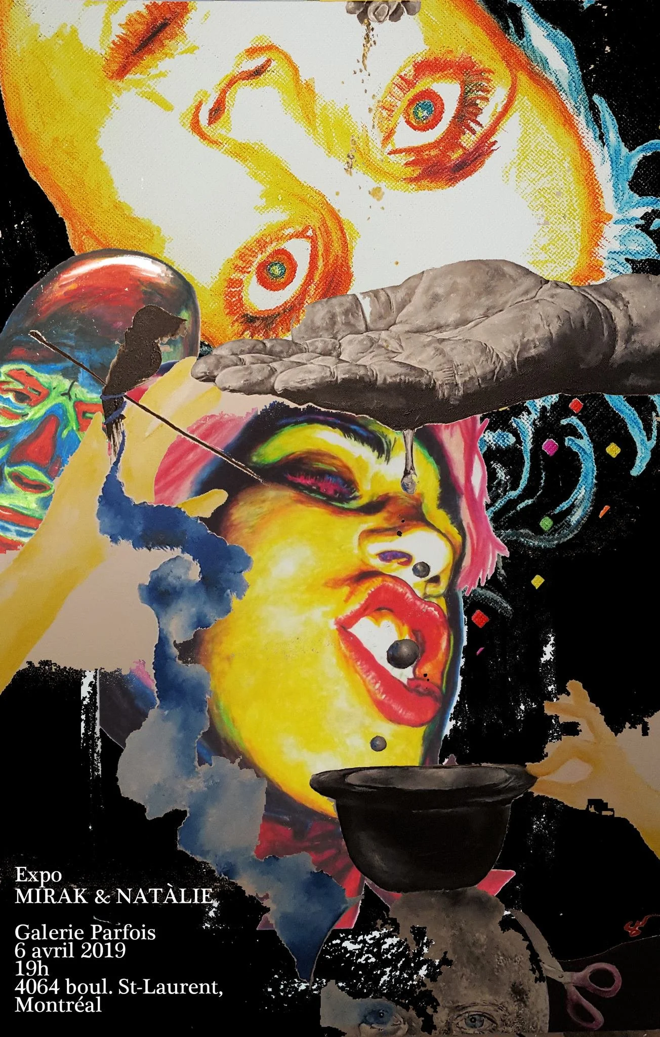 Karim and Nat at the gallery