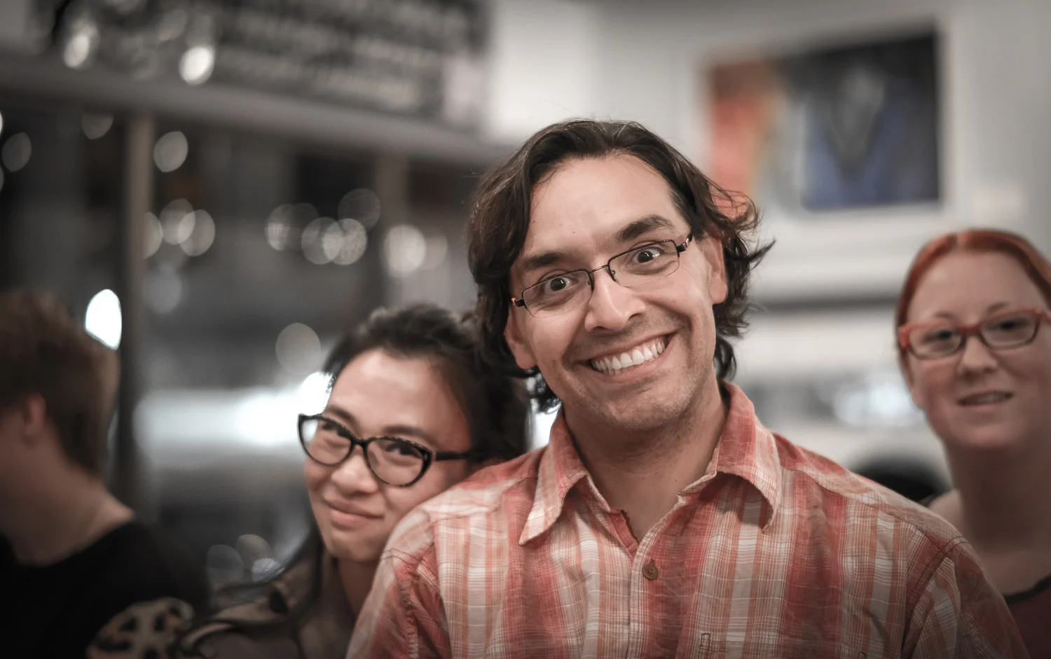 friends at the opening