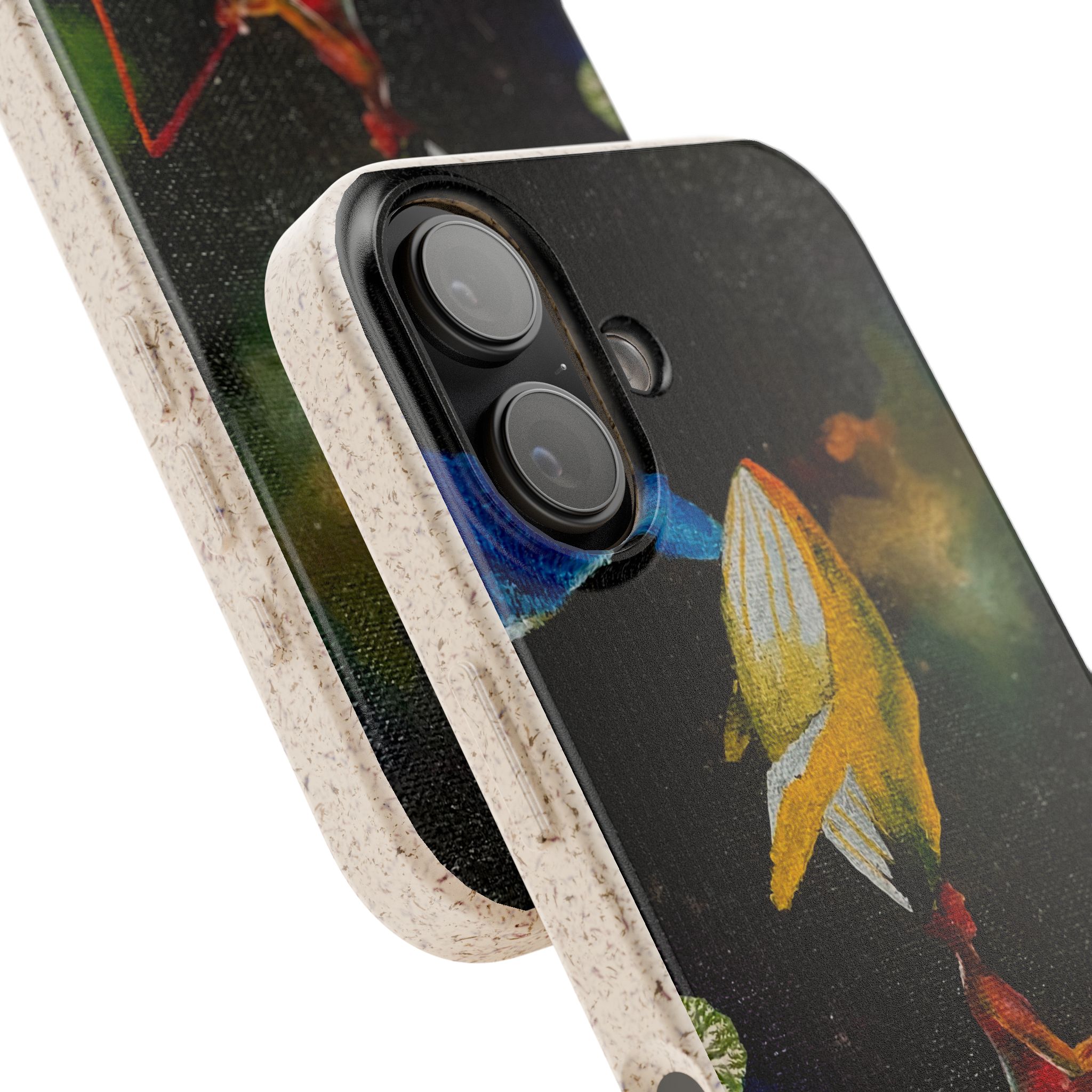 Art detail on phone case